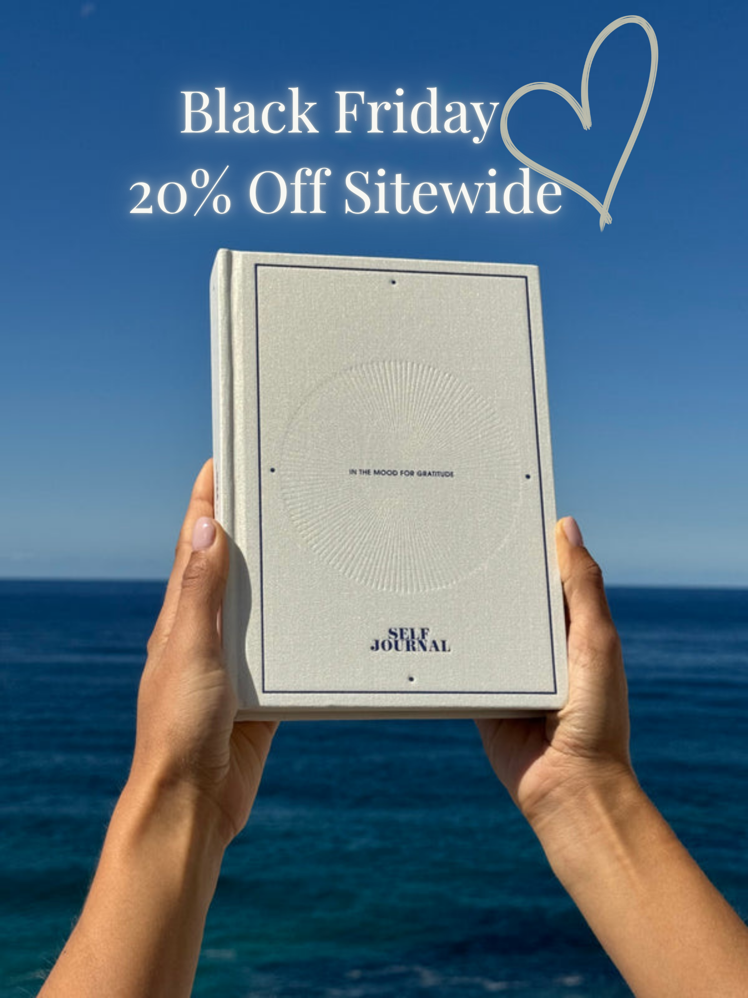 BLACK FRIDAY - White Gratitude Journal