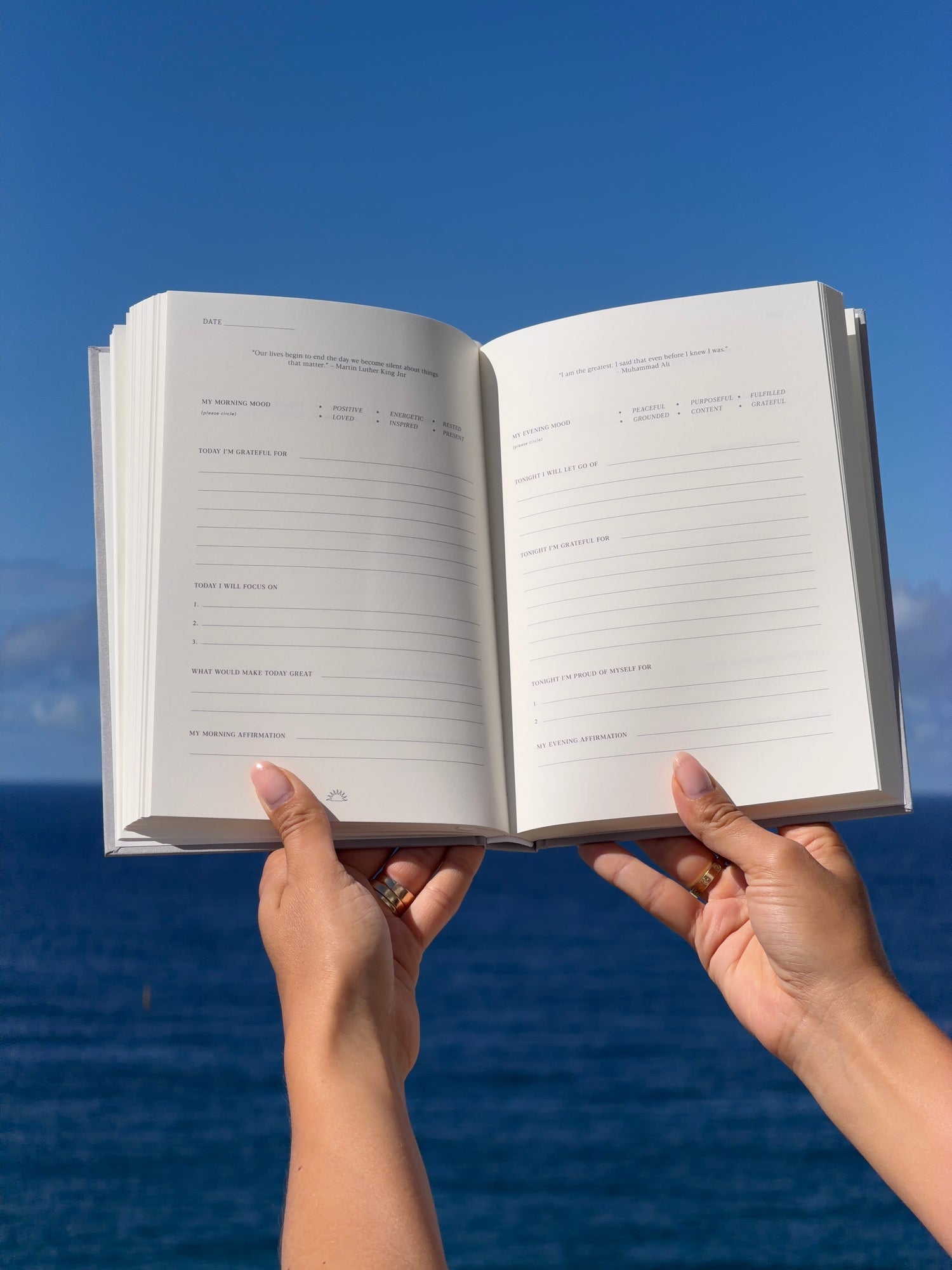 Grey Gratitude Journal