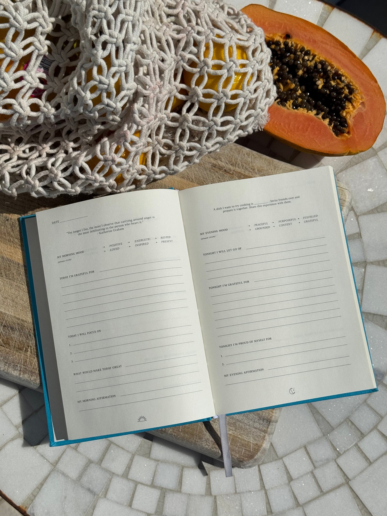 Teal Gratitude Journal